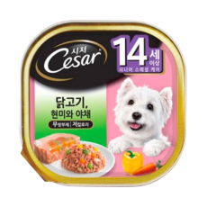 시저 닭고기 현미와 야채 14세 이상 100g