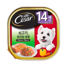 시저 쇠고기 현미와 야채 14세 이상 100g