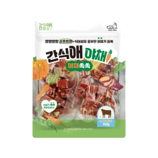 간식애 야채 소프트 소고기 큐브 150g