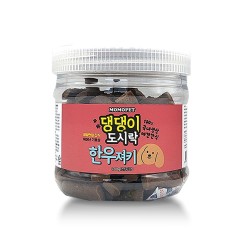 모모펫 댕댕이 도시락 져키 한우 400g