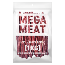 메가미트 소고기 스테이크 슬라이스 1kg