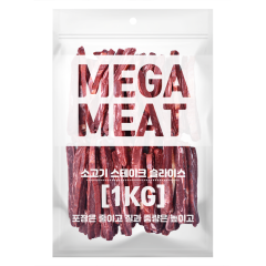 메가미트 소고기 스테이크 슬라이스 1kg