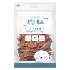건강프로젝트 리얼미트 돼지귀 슬라이스 300g