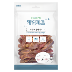 건강프로젝트 리얼미트 돼지귀 슬라이스 300g